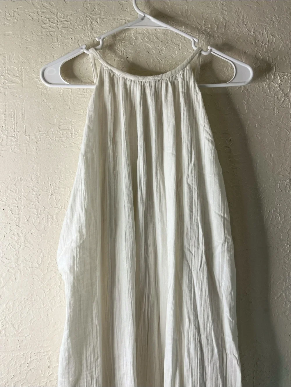 Mara Hoffman Crinkled Cotton Gauze Midi Dress in White 100% Organic Cotton - Picture 10 of 14